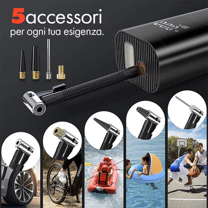 AirBoost 150PSI, Mini compressore portatile | Soluzione Veloce